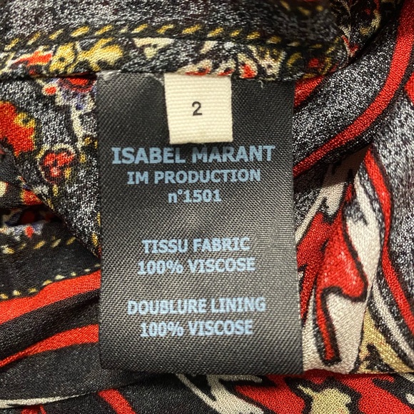 Isabel Marant Etoile Tad Paisley Print Jumpsuit-Size Medium - Picture 8 of 12